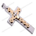 Stainless Steel Silver Pendant Cross, Vintage Gothic Cross Pendant (IO-st00F)